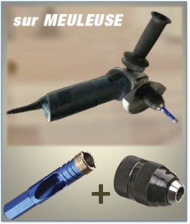 Trépan diamanté Blue Céram - Ø  7 mm