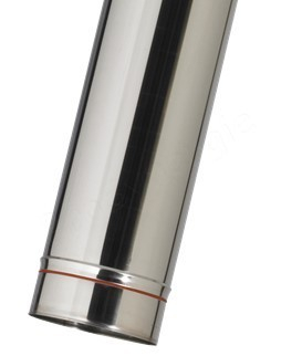 Tuyau fumisterie longueur 0,33 mètre (270 mm utile) Ten Inox 304 Pro (4/10ème) - Ø 139 mm
