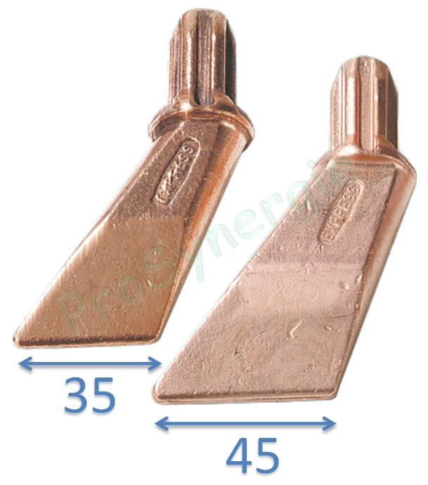 Fer à souder couvreur Piezo panne 45mm - Sortie 3/8´´ gauche