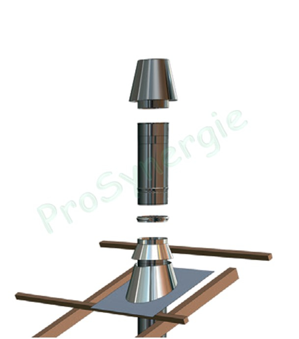 Cône de Finition Rigidten Inox 316 avec bride - Ø 180 mm