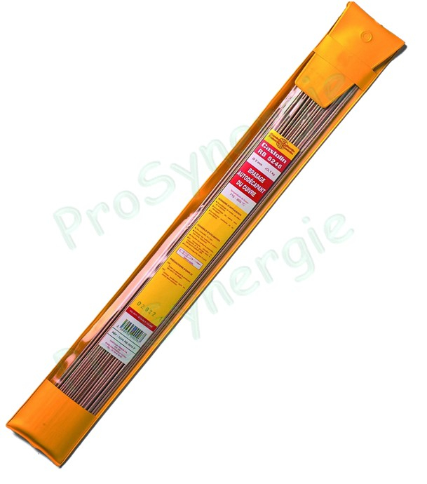 Brasure CASTOLIN Cupo-phosphore autodécapante du cuivre 5246 RB - 1 ou 5 kg - Ø 2 mm - Lg 50 cm