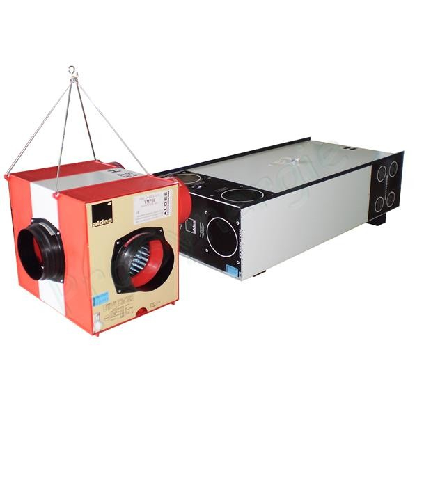 Piquage Ø150 mm plastique filetée pour relier moteur VMPH ALDES et Vmp2i à son échangeur