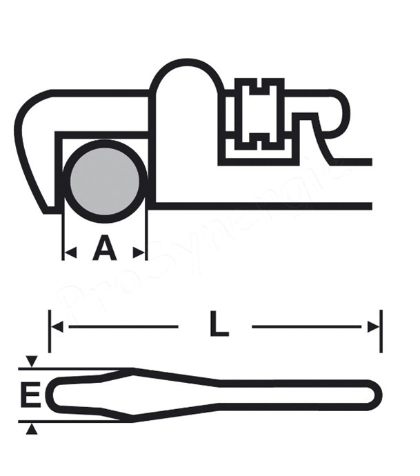 Clé Stillson - L 450 mm - Capacité 2´´