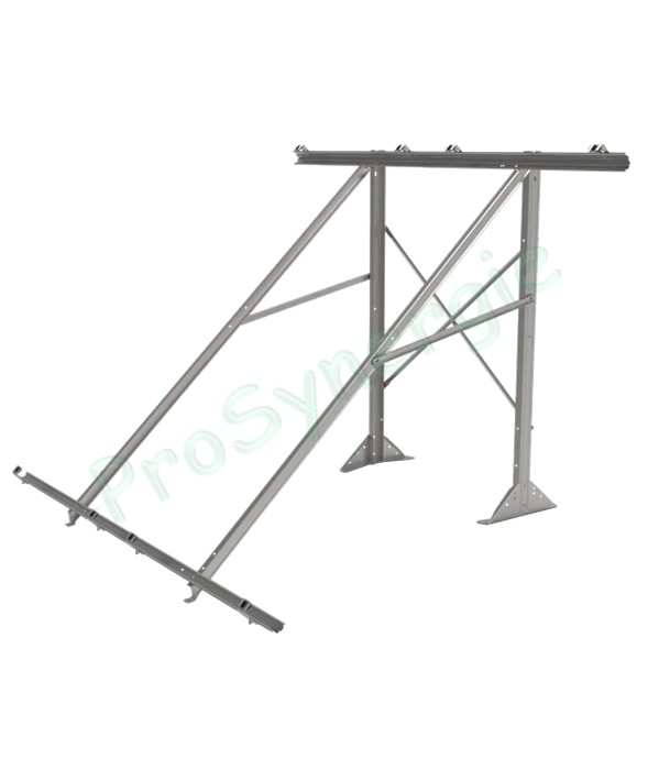 Kit de fixation incliné toiture tuile ou ardoise pour 3 panneaux solaires type Astrea