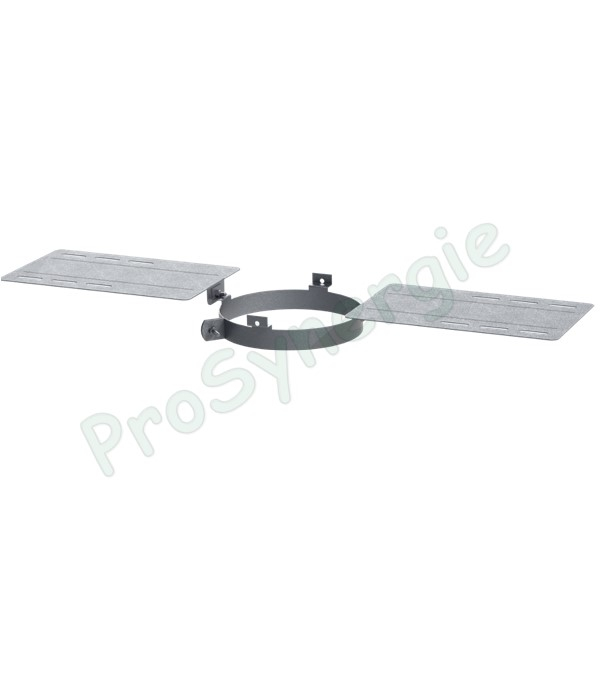 Support au Toit (charpente) Galva pour tuyau de fumée simple ou isolé Øext 130mm
