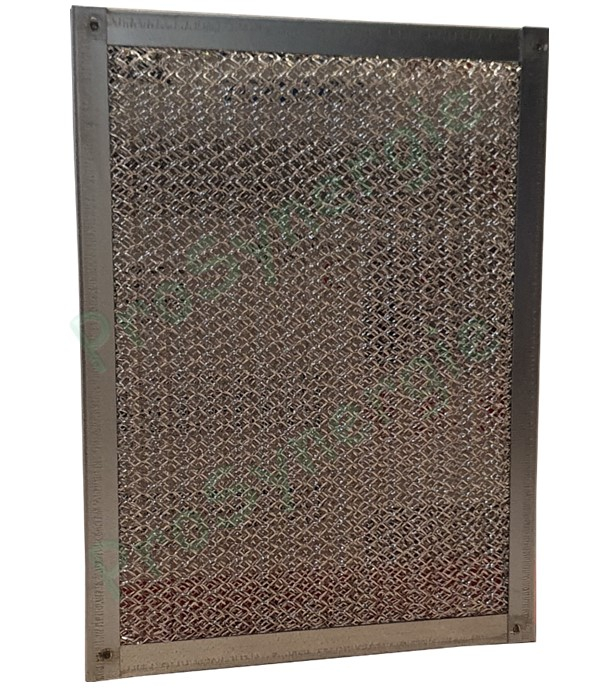 Caisson filtration Galva (HxLxP = 240x250x250mm) piquages Ø150mm pour récupération d´air chaud + filtre métallique haute température