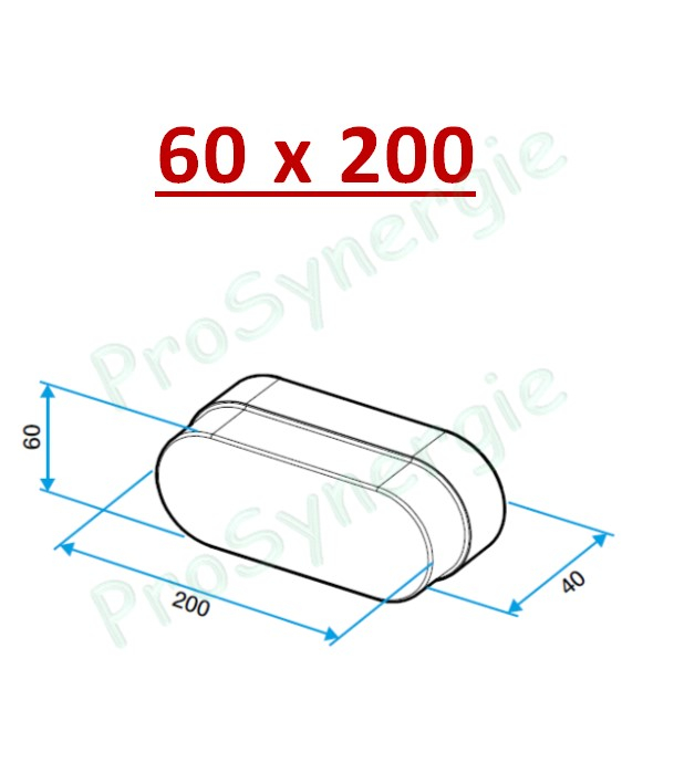 Bouchon Minigaine Aldes - Ventilation (VMC) - Section 40 x 100 ou 60 x 200 mm