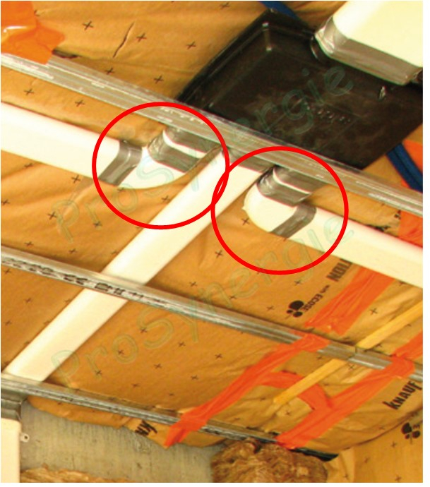 Coude 90° Horizontal Minigaine Aldes - Ventilation (VMC) - Section 40 x 100 ou 60 x 200 mm