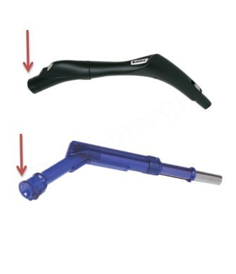 Embout de raccordement d´un flexible Øext 42 mm sur poignée du manche d´aspirateur Aldes ØM 36 mm