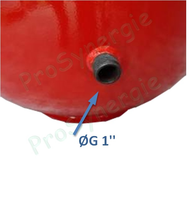 Vases d´expansion solaires sur socle série Solar-Plus Contenance 250 Litres Ø x haut = 630 x 977mm - Raccord ØM1´´