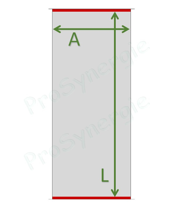 CRR - Conduit Rigide 1,5m Rectangulaire à Cadre - Galva - A=700mm - B=1000mm