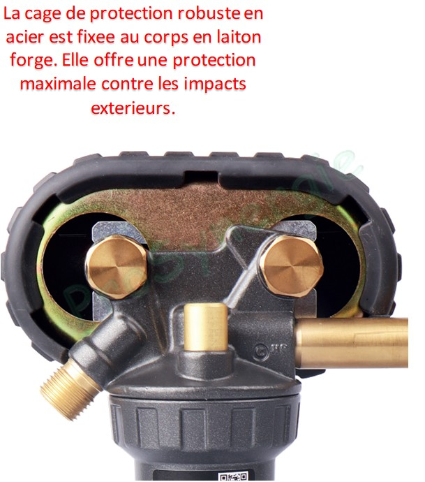 Détendeur Débitlitre Blindé ProTec - Argon / CO2 - 200 bar / 0 - 24 L/min