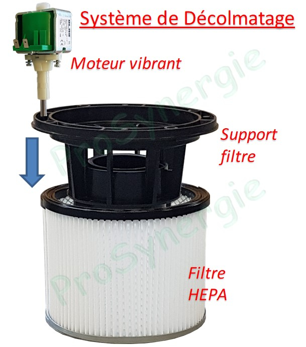 Aspirateur ramonage Neso 50 - cuve 50 litres -  2 Moteurs 1400 watts (=2600W)