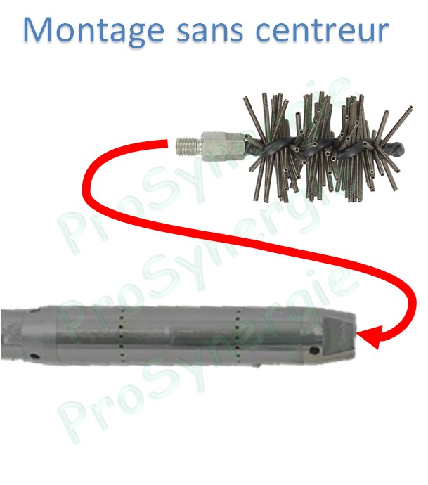 Robot propulseur pour appareil de ramonage rotatif Robotube Ø 30 ou 38 mm (tubulures de chaudières)