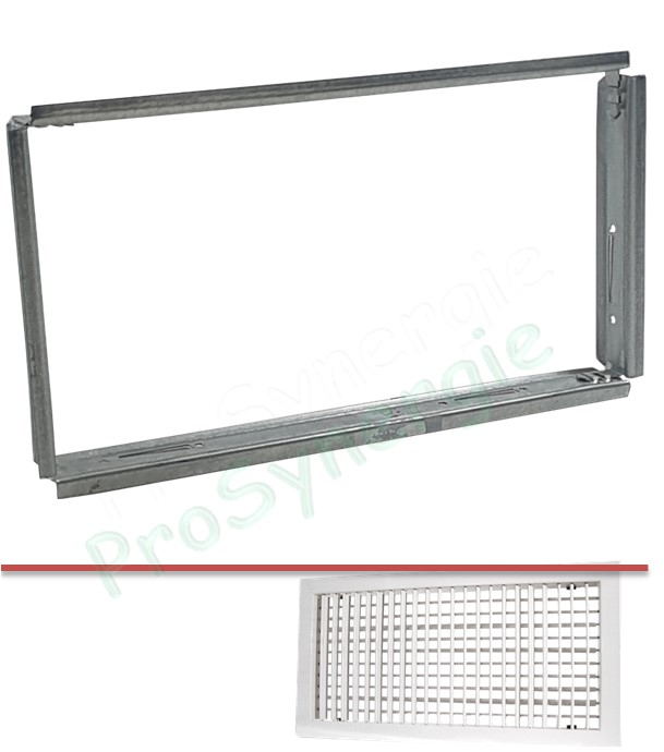CCAZ - Cadre de grille intérieure type GADD, LaxH d´encastrement = 800x150
