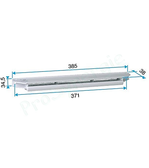 Auvent extérieur menuiserie - Acoustique EHB - pour entrée d´air de ventilation