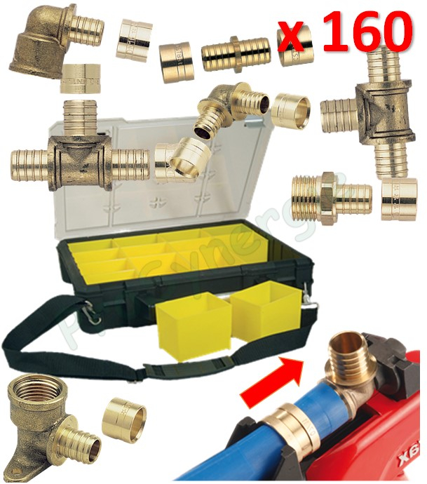 Malette assortiment de raccords PER à sertir (glissement)