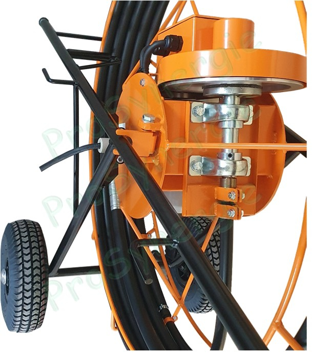 Rotonet Roue Electrique 15 m - Appareil à débistrer motorisé rotation gauche-droite sur enrouleur Nouveau modèle 2023