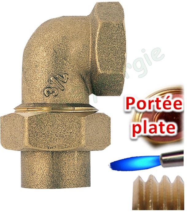 Coude union à souder 96GCU Ø 14 - F 3/8´´