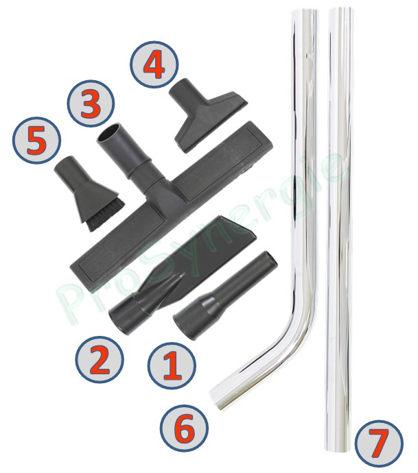 Kit accessoires aspirateur Ø 40 - Neso 230D/250/400/500/500CB/Galax/Neso23/25/40/50/Spiro 250/400/500/500CB
