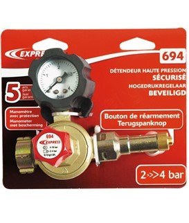 Détendeur variable de 2 à 4 bar avec manomètre et sécurité sortie 3/8e G