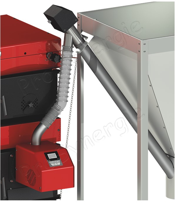 Kit Brûleur granulés ''Confort'' 25 KW (extension pour chaudière Burnit type WBS) + Vis d'alimentation 1.5 mètres et silo de stockage 300 litres