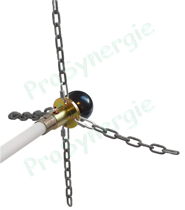 Tête acier à chaîne pour Rotoflex Ø 18 mm - pour débistrage (vendu sans chaîne)