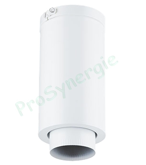 Therminox - Elément droit de finition Pour conduits Efficience de Øint/ext  80/130 mm, Couleur blanc mat, RAL 9019