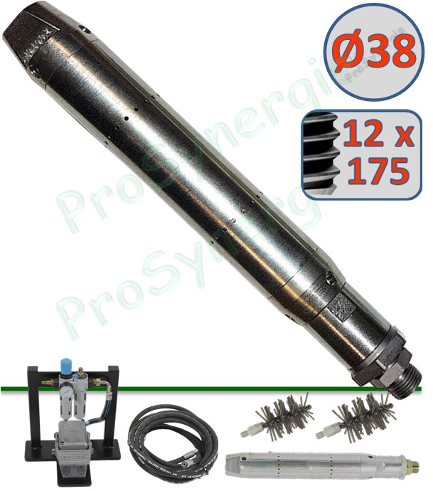 Robot propulseur Ø38 mm - Rac 12 x 175 - Pour appareil de ramonage rotatif Robotube (tubulures de chaudières)