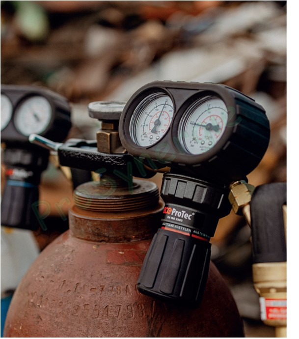 Détendeur Débitlitre Blindé ProTec - Argon / CO2 - 200 bar / 0 - 24 L/min