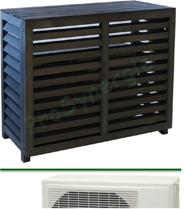 Cache Clim Composite Taille L - Intérieur 982x462x787 mm - Couleur Gris anthracite