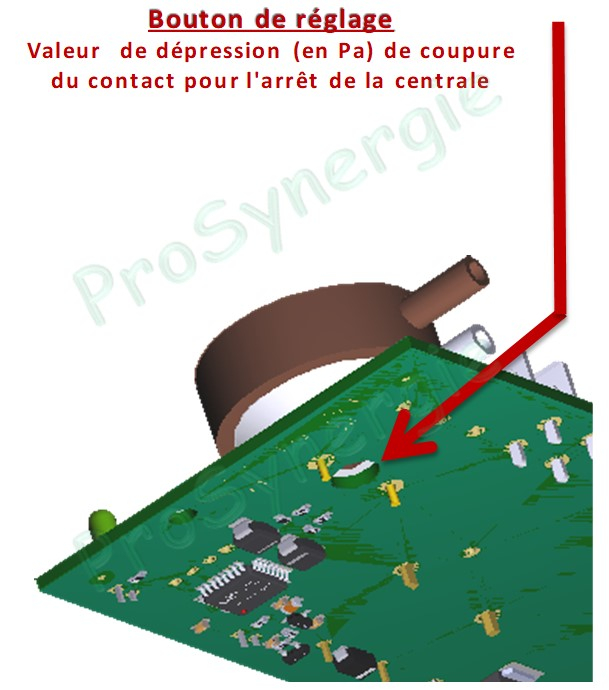Carte électronique (générique) pour aspirateur Axpir 1350 W avec 1 moteur (Axpir Family et Compact)