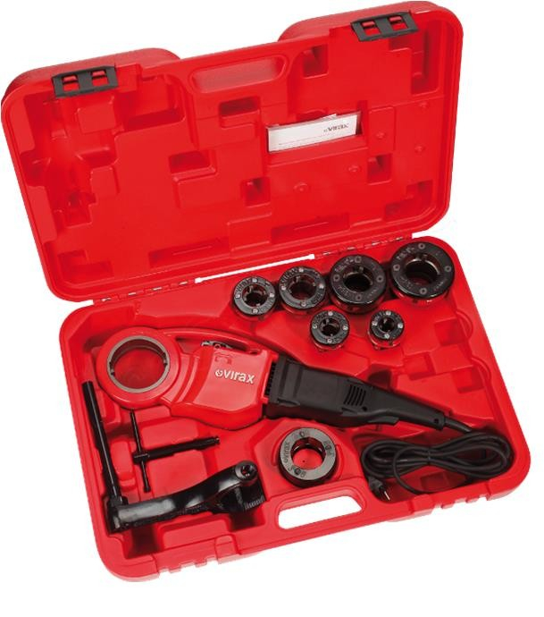 Filière électroportative Phénix III 230V avec étau de blocage -Têtes BSPT Droite 1/2-3/4-1-1.1/4-1.1/2-2´´
