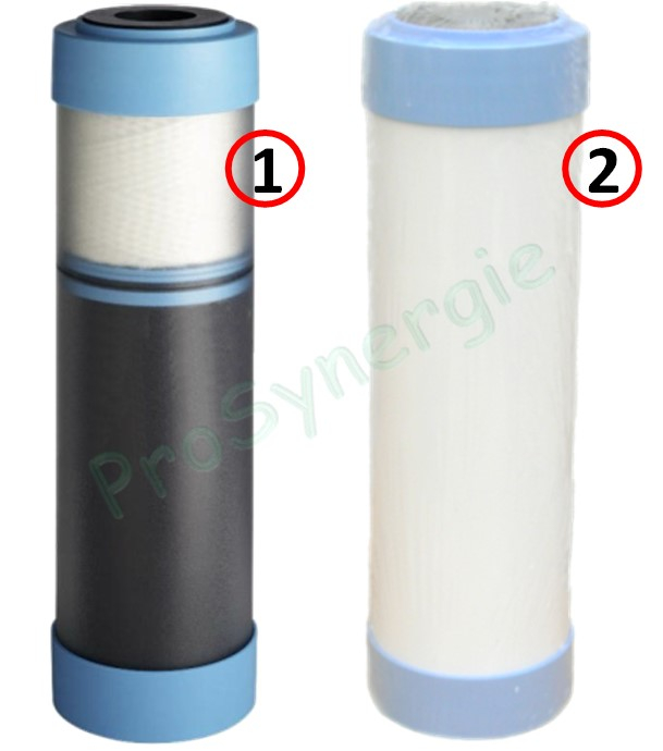 Conteneur Anti-bactéries (0.1 micron) - Fibres creuses + Charbon actif (sédiments pesticides chlore gouts et odeurs)