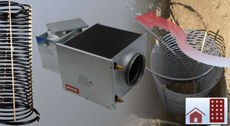 Echangeur Hydraulique (corbeille ou horizontal) avec battrie sur air neuf