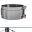 Kit de fixation sortie de toit Ø 150 mm - conduit de fumée isolé Duoten (2,5 m sans haubanage)