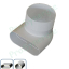 Coude rallongé 90° Vertical Mixte pour bouche Minigaine Aldes - Ventilation (VMC) - Section 40 x 100 mm - Circulaire Ø 80 mm