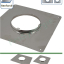 Kit accessoires ´´Plus´´ (chapeau, embout étanche, plaque d´étanchéité renforcée carrée et raccord) raccordement latéral d´un Tubage Flexible Ø 180/186 mm