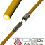 Kit Jaune Automatique (contient 6 CanneAutos de ramonage jaunes Fibroflex Ø 9 de longueur 1,5m dont 1 porteuse)