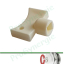 KIT raccords radiateur blanc Ø42mm (4 réductions gauche et droite Ø1''M 1/2F, 1 bouchon plein Ø1''M et 1 purgeur Ø1/2''M avec cléd de purge)