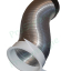 Manchette trident Ø 125 - Raccord souple - Raccordement 2 x Optiflex Ø 75 mm (Flexigaine)