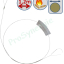 Jeu de 4 Goupillons pour poêle à pellets - Fil Polyamide 0,14 -  Ø 30/40/50/60 mm - Lg garnissage 75 mm - Fil de tige 1 - Lg de tige 120 cm