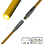 Kit Jaune (contient 6 Cannes de ramonage jaunes Fibroflex Ø 9 de longueur 1,5m)
