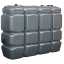 Ensemble cuves à Fioul/GNR PEHD double enveloppe 10 000 litres (5 cuves de 2 000 litres accouplées sur le grand côté - Prof.xLarg = 2200x4250mm)