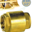 Clapet anti retour laiton toutes positions Obturateur double guidages Laiton / Inox (compatible fioul) - racc. Femelle taraudé BSP - PN25