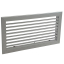 Ensemble Grille Simple Déflexion 400 x 200 mm + Registre de réglage + Plénum piquage Arrière