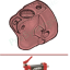 Nomenclature sous-ensemble Corps de pompe, Cylindre, bouchon et pied de Vérin manuel n° 2 de cintreuse Hydraulique Virax