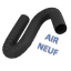 Kit raccordement plafond Pellet concentrique Ø 80/125 mm sur conduit isolé type Poujoulat Ø 280mm (rajouter flexible)