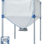 Kit automatique ''Nova Pack Eco'' transfert de granulés à partir du bas d´un silo de stockage textile (1m³) avec une cassette à débourrage + registre, vers le remplissage d´un poêle/chaudière avec un doseur aspirateur et d'un module filrant