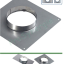 Kit accessoires (chapeau, plaque d´étancheité carrée, collier et raccord) raccordement latéral d´un Tubage Flexible Ø 140/146 mm